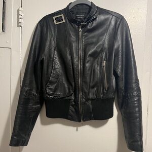 Leather Bomber Jacket-Vera Pelle